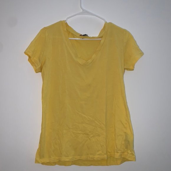 Yellow V-neck Shirt - Picture 1 of 1